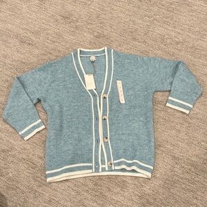 a new day Blue and White Women's Cardigan